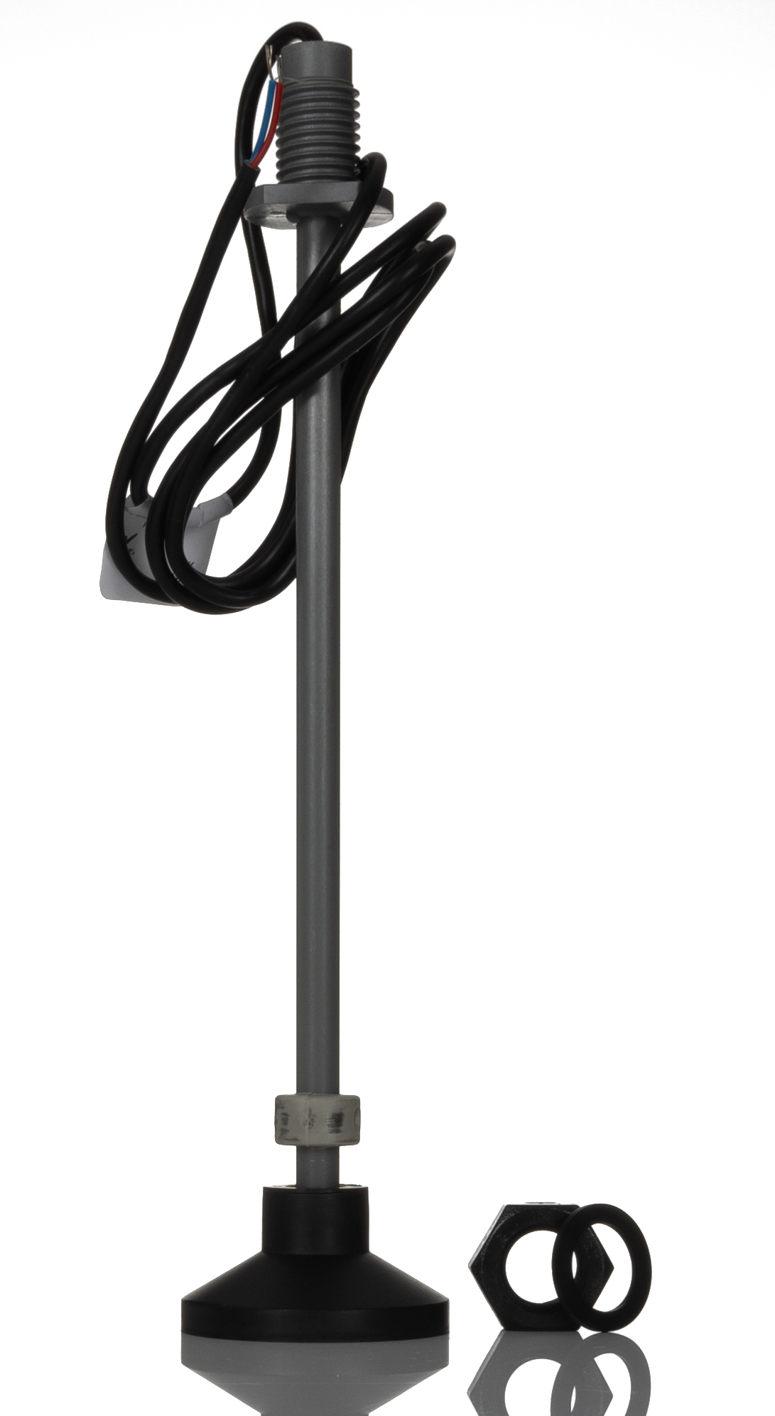 RS PRO Vertical Buna (Float), Polyphenylene Sulphide (Stem) Float Switch, Float, 1m Cable, NO/NC, 240V ac Max, 120V dc