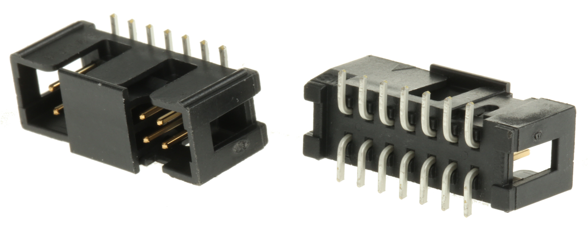 3M 2500 Series Straight Surface PCB Header, 14 Contact(s), 2.54 mm Pitch, 2 Row, Shrouded