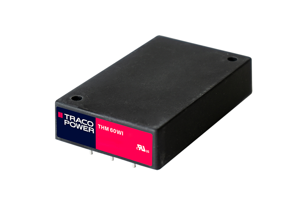 TRACOPOWER Power Supply, THM 60-2412WI, 12V dc, 5A, 60W, Dual Output, 9 → 36V dc Input Voltage