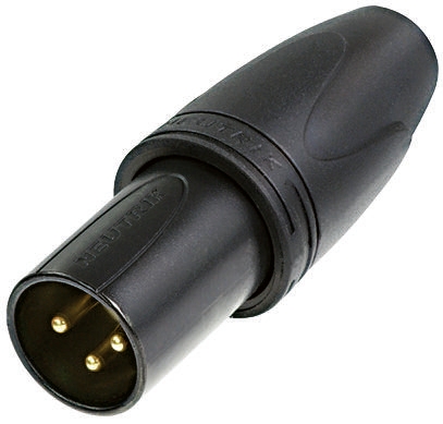 Neutrik Cable Mount XLR Connector, Male, 50 V, 3 Way, Gold Alloy over Nickel Plating
