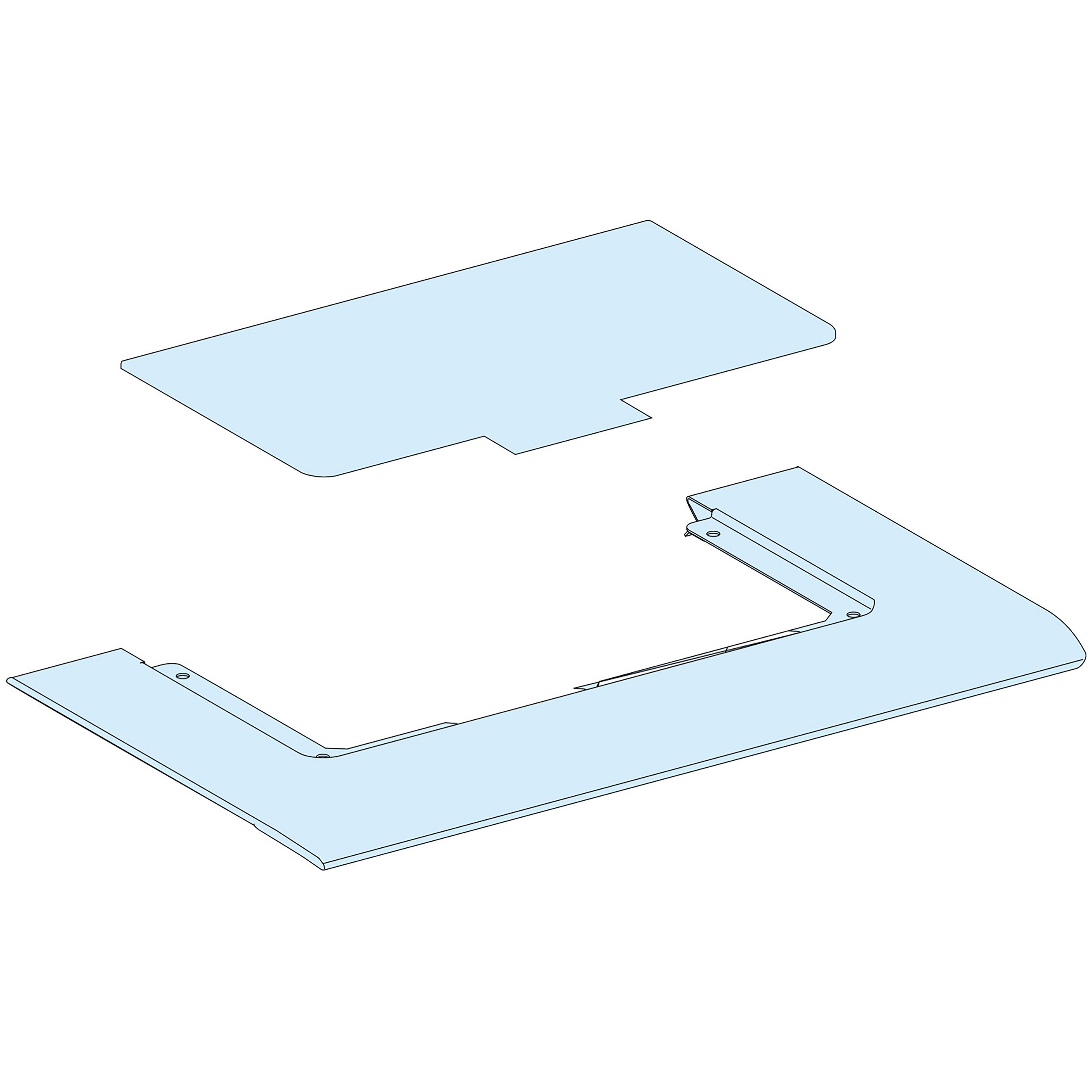 Schneider Electric PrismaSeT G Series Sheet Steel Roof Plate for Use with PrismaSeT PrismaSeT G Enclosure