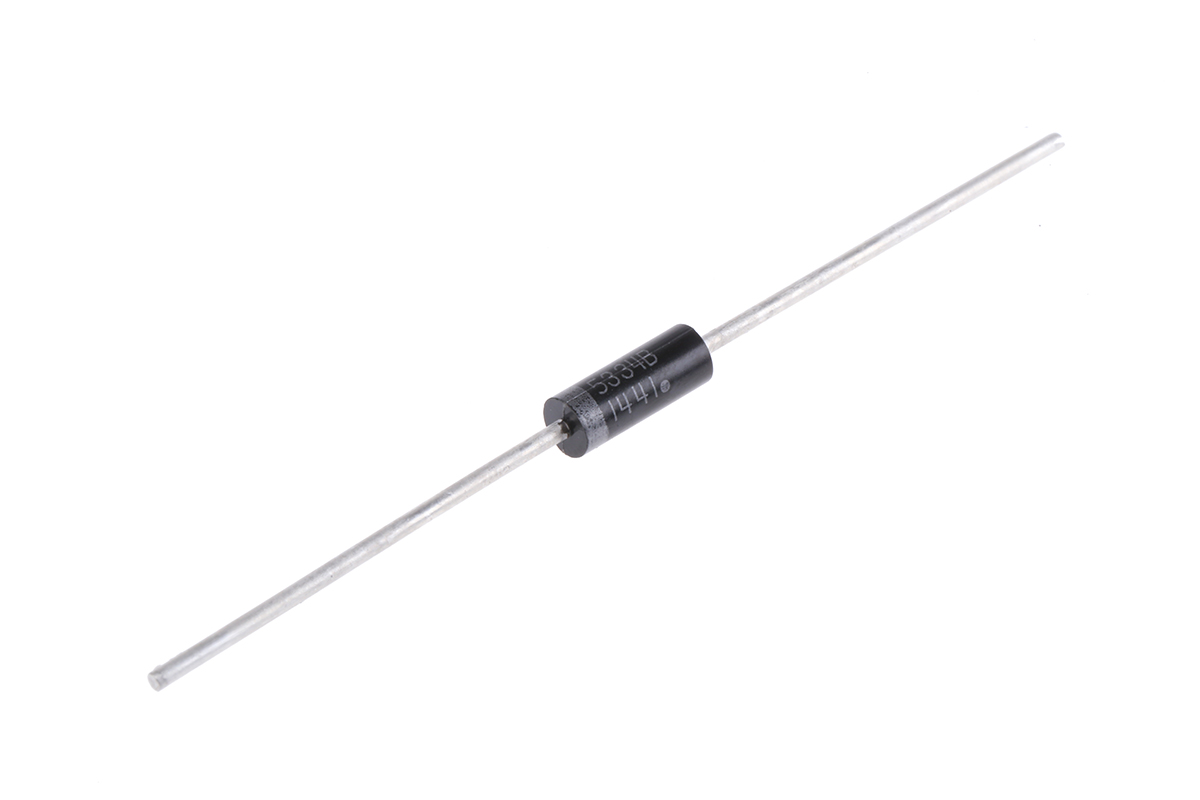 onsemi, 3.6V Zener Diode 5% 5 W Through Hole 2-Pin DO-15
