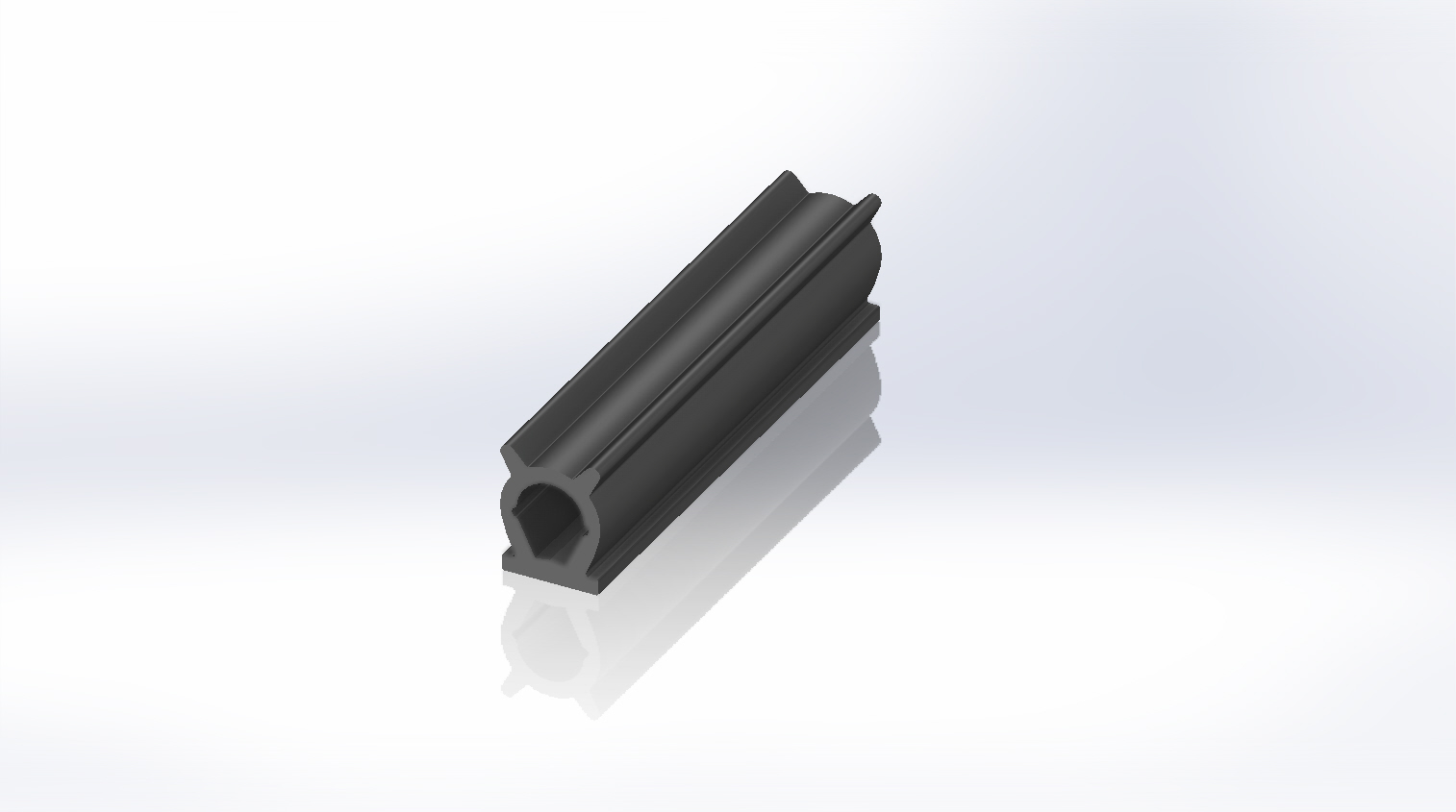 RS PRO Black EPDM  Edging Strip, 20m