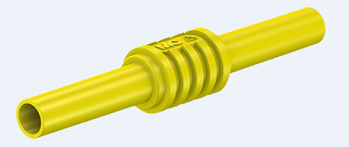 Staubli Yellow, Female Banana Coupler With Brass contacts