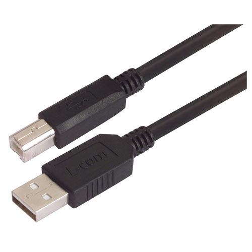 L-Com , Male USB to Male USB B, 2m
