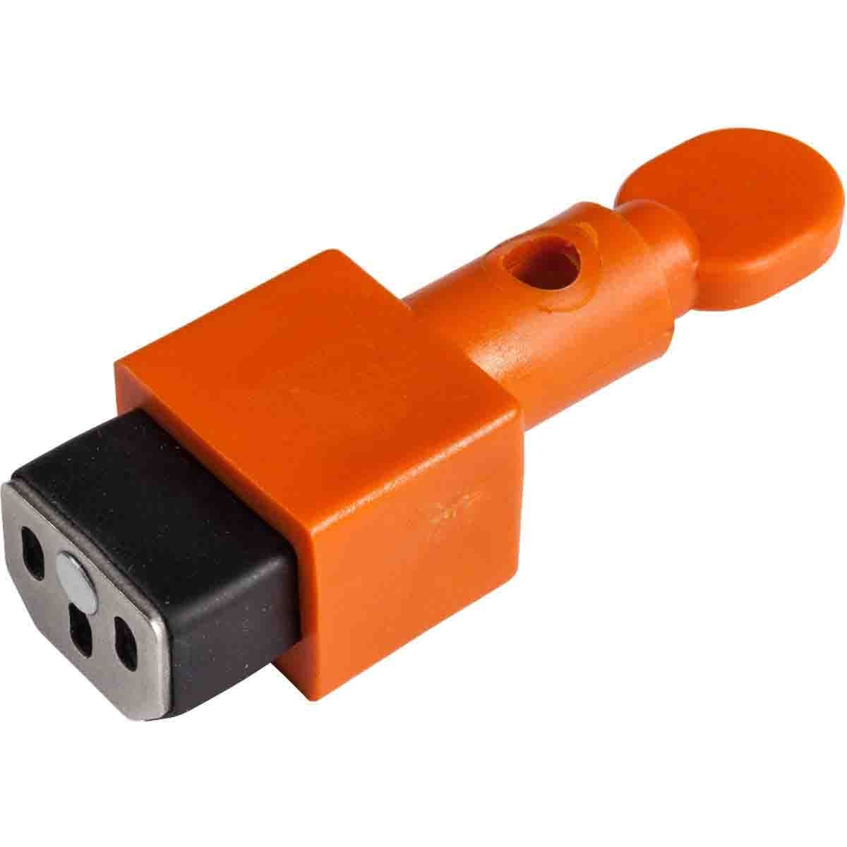 Brady Black, Orange 1-Lock Nylon Electrical Plug Lockouts, 6.5mm Shackle