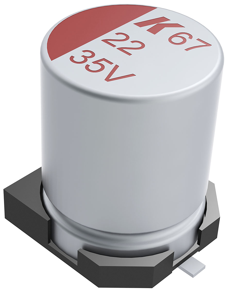 KEMET 100μF Surface Mount Polymer Capacitor, 35V dc
