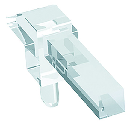 1271.2601 MENTOR, PCB Mounted Right Angle LED Light Pipe, Clear Square Lens