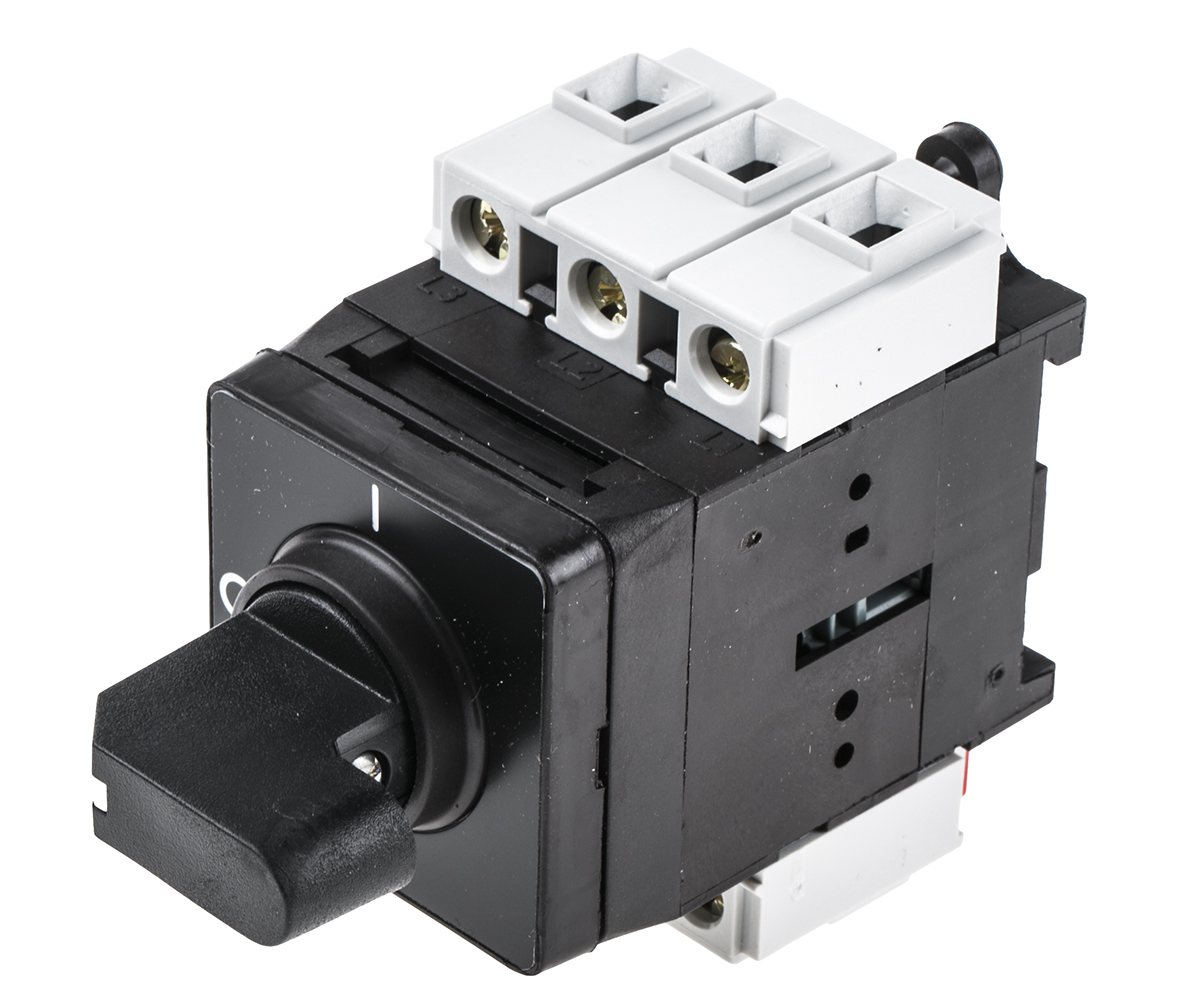Schneider Electric 3P Pole Panel Mount Isolator Switch - 25A Maximum Current, 15kW Power Rating