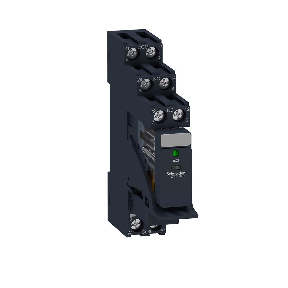 Schneider Electric Harmony Relay RXG Series Interface Relay, DIN Rail Mount, 24V dc Coil, DPDT, 5A Load