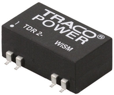 TRACOPOWER TDR 2WISM DC-DC Converter, ±15V dc/ ±67mA Output, 9 → 36 V dc Input, 2W, Surface Mount, +85°C Max