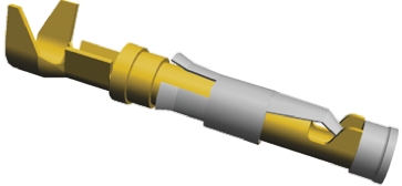 TE Connectivity Type III+ Series Female Crimp Terminal, 24AWG Min, 20AWG Max