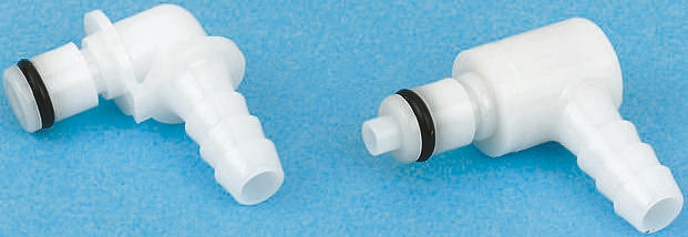 Colder Products Hose Connector, Elbow Hose Tail Coupling 1/4in ID, 8.3 bar