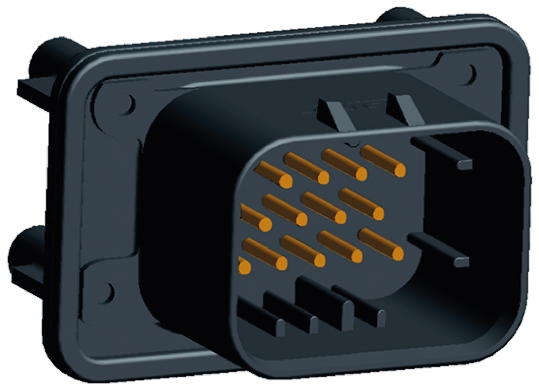 TE Connectivity, AMPSEAL Automotive Connector Plug Black Panel Mount 14 Way, Solder Termination 1-776262-1