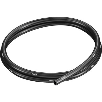 Festo PUN TPE, Flexible Tubing, 5.7mm ID, 8mm OD, Black
