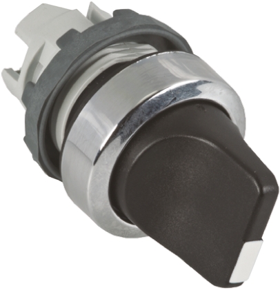 ABB ABB Modular Series 2 Position Selector Switch Head, 22mm Cutout, Black Handle