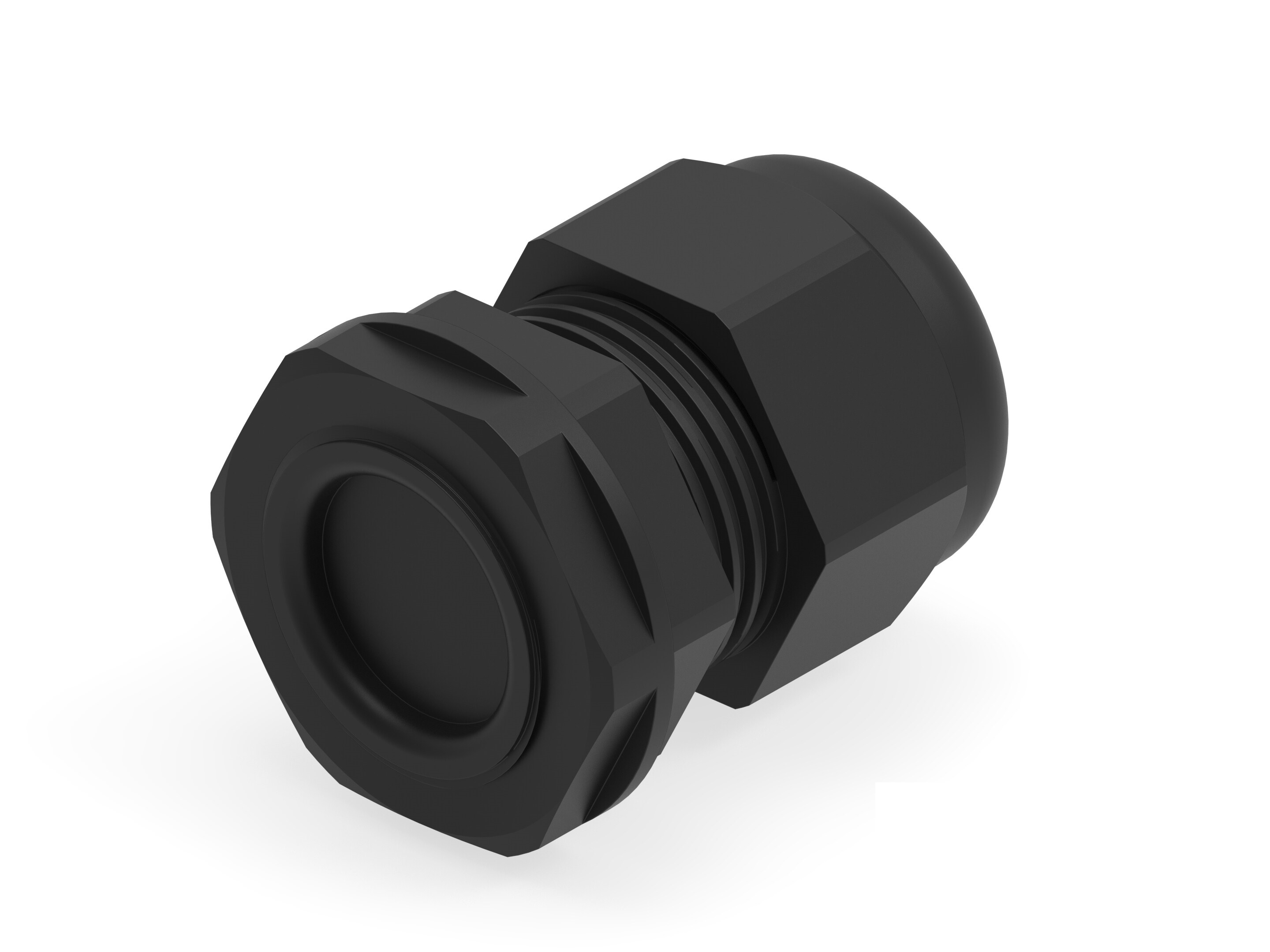 Entrelec 1SNG Series Black PA 6 Cable Gland, M25 Thread, 11mm min., 17mm max., IP66, IP68