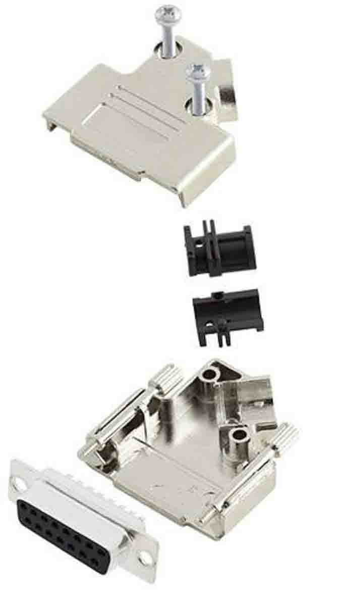 Amphenol Communications Solutions D45PK-M 15 Way 45 ° Cable Mount D-sub Connector Socket