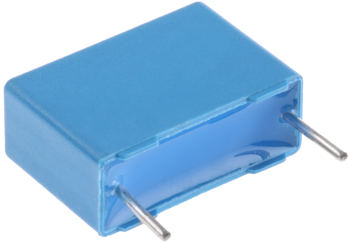 EPCOS B32522 Polyester Film Capacitor, 200 V ac, 630 V dc, ±10%, 100nF, Through Hole