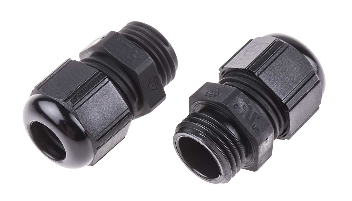 Lapp SKINTOP Series Black Polyamide Cable Gland, M16 Thread, 4mm min., 10mm max., IP66, IP68, IP69K