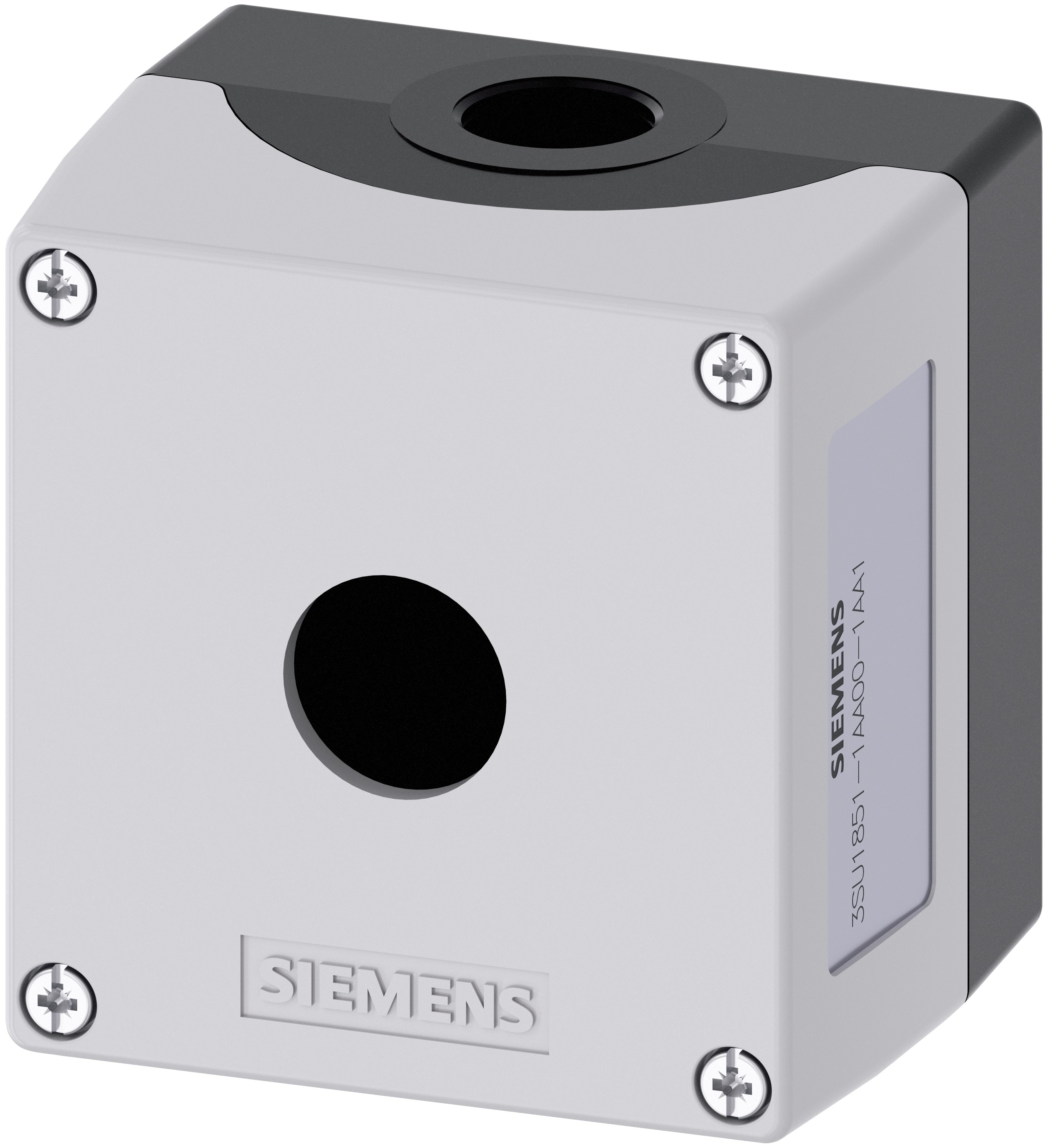 Siemens Grey Metal SIRIUS ACT 3SU18 Push Button Enclosure - 22mm Diameter