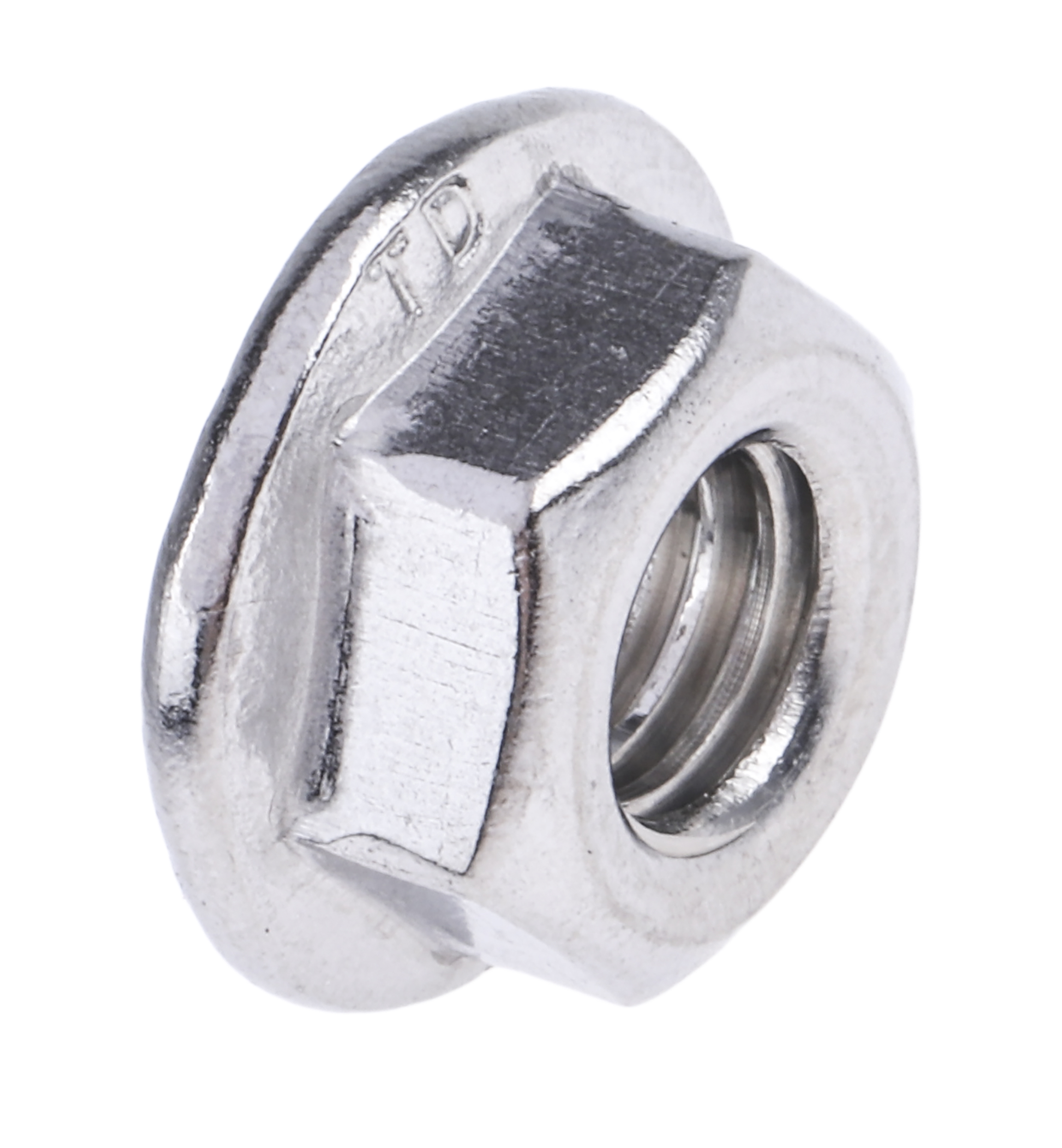 RS PRO Stainless Steel Flanged Hex Nut, DIN 6923, M6