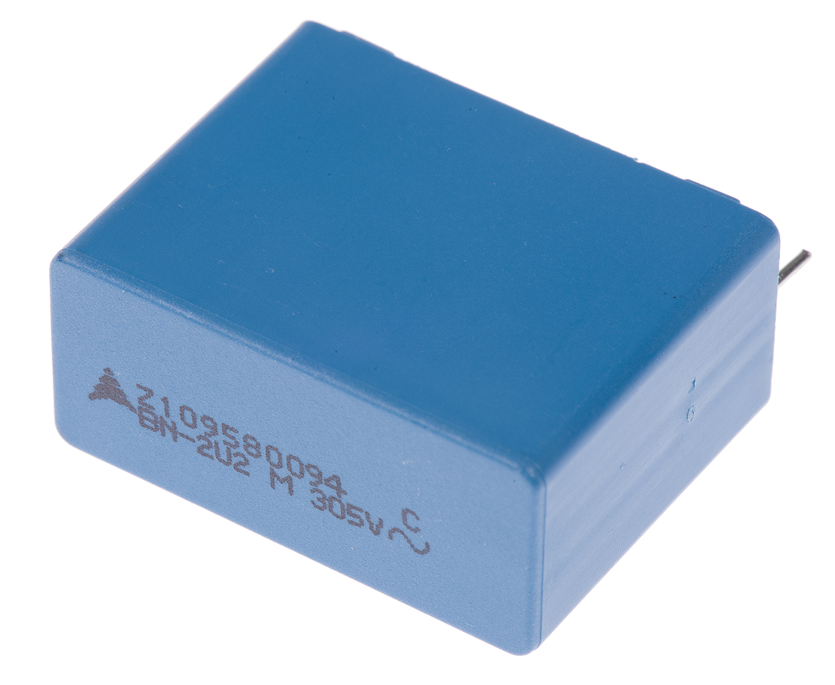 EPCOS B32924C Polypropylene Film Capacitor, 305V ac, ±20%, 2.2μF, Through Hole