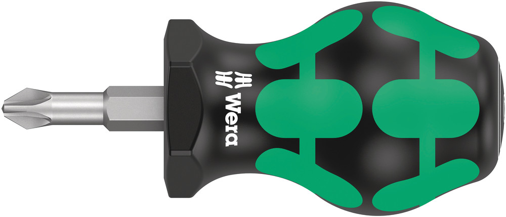 Wera Pozidriv Stubby Screwdriver, PZ3 Tip