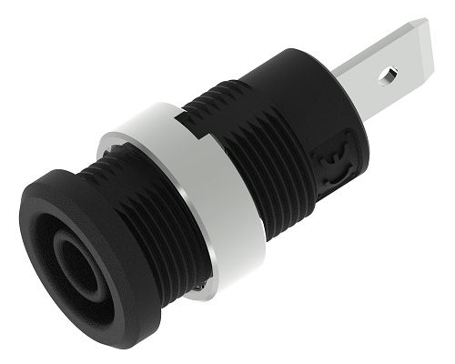 Electro PJP Black Female Banana Socket, 4 mm Connector, Tab Termination, 36A, 1kV