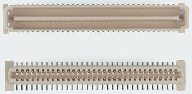Molex PMC Mezzanine Series Straight Surface Mount Edge Connector, 64-Contact, 2-Row, 1mm Pitch, Solder Termination