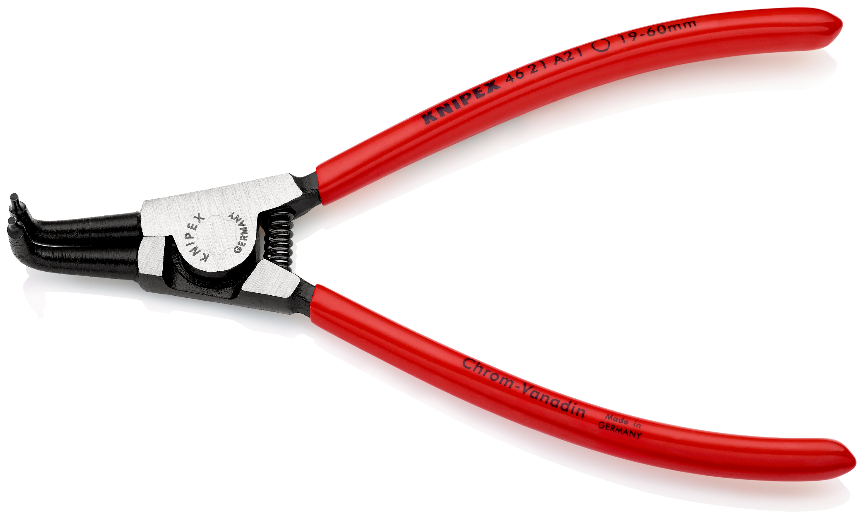 Knipex Circlip Pliers, 170 mm Overall, Angled Tip
