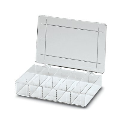 Phoenix Contact 10 Cell Transparent Polystyrene Compartment Box, 32mm x 170mm