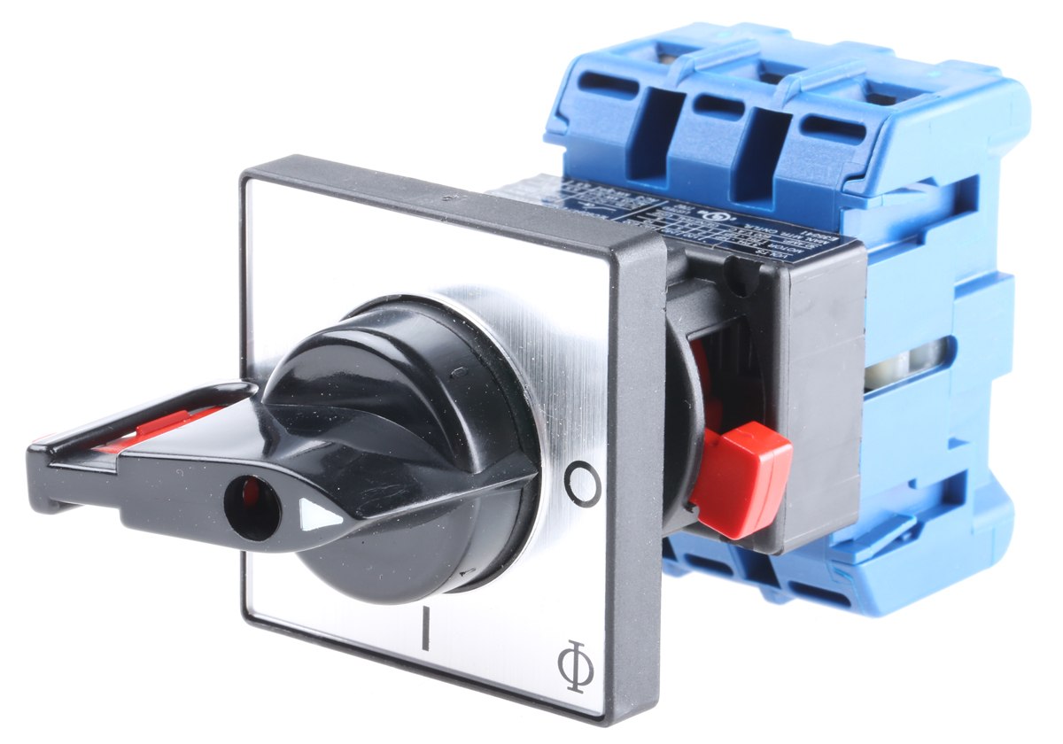 Kraus & Naimer 3P Pole Panel Mount Isolator Switch - 32A Maximum Current, 11kW Power Rating, IP65