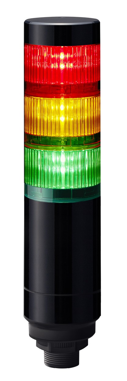 RS PRO Amber, Green, Red Signal Tower, 3 Lights, 24 V, Direct Mount, Pole Mount