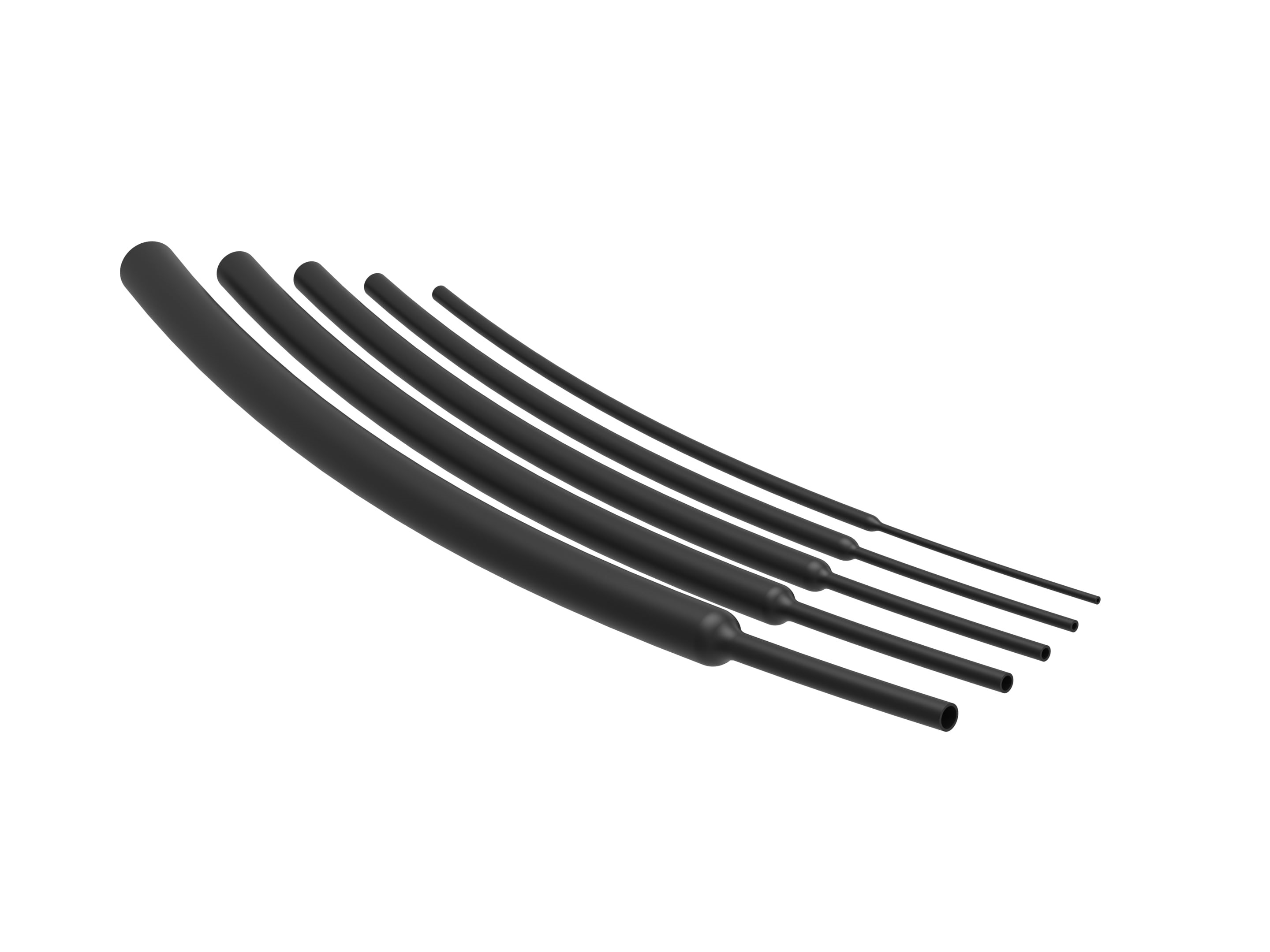 TE Connectivity Heat Shrink Tubing, Black 12.7mm Sleeve Dia. x 1.2m Length 8.40 Ratio, RNF-100 Series