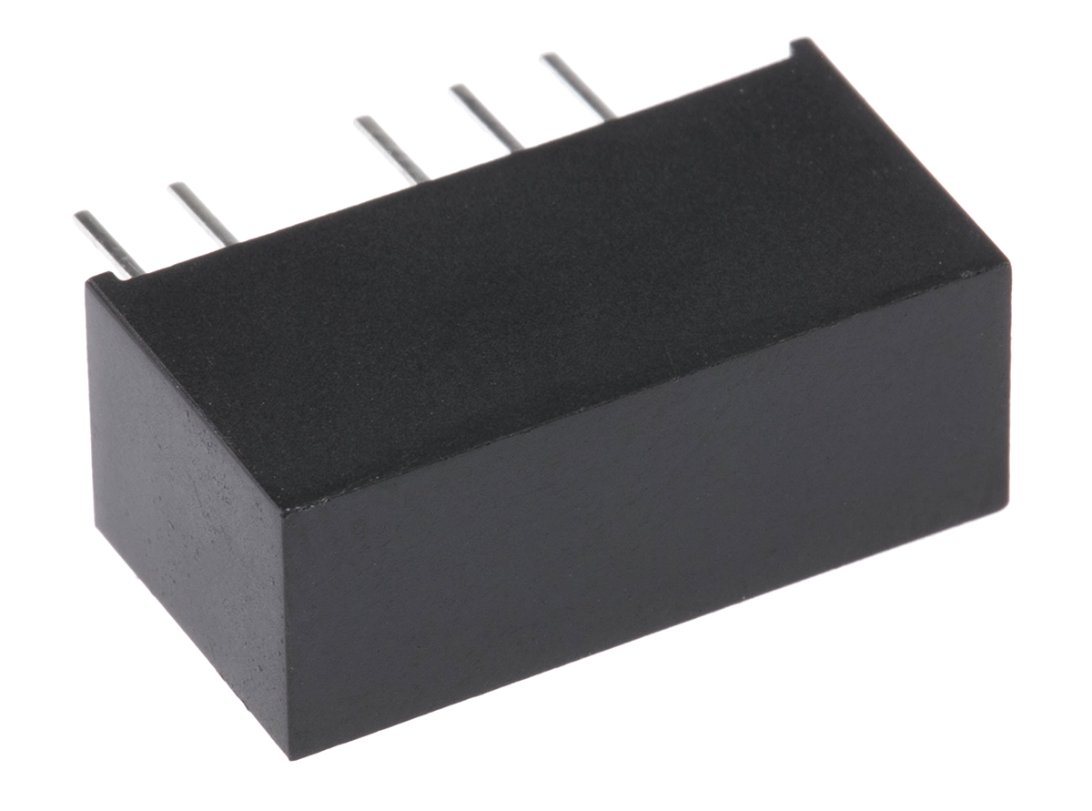 Murata Power Solutions NMH DC-DC Converter, ±15V dc/ ±67mA Output, 4.5 → 5.5 V dc Input, 2W, Through Hole, +85°C