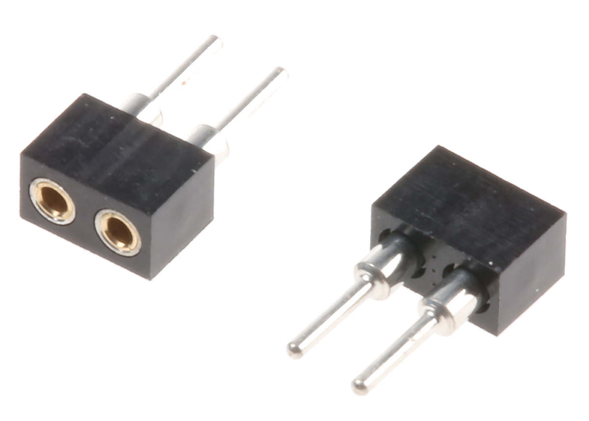 2 Way Preci-Dip Straight Through Hole 2mm SIL Socket, Solder, 3A 100 V ac, 150 V dc