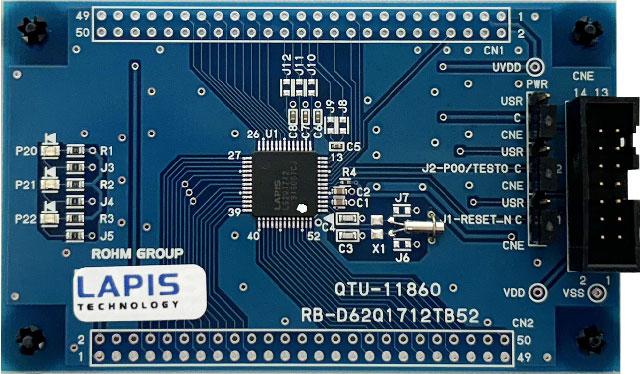 ROHM Reference Board Evaluation Board for MCU for EASE1000, Microcontroller, ML62Q1000 Series, On-chip emulator