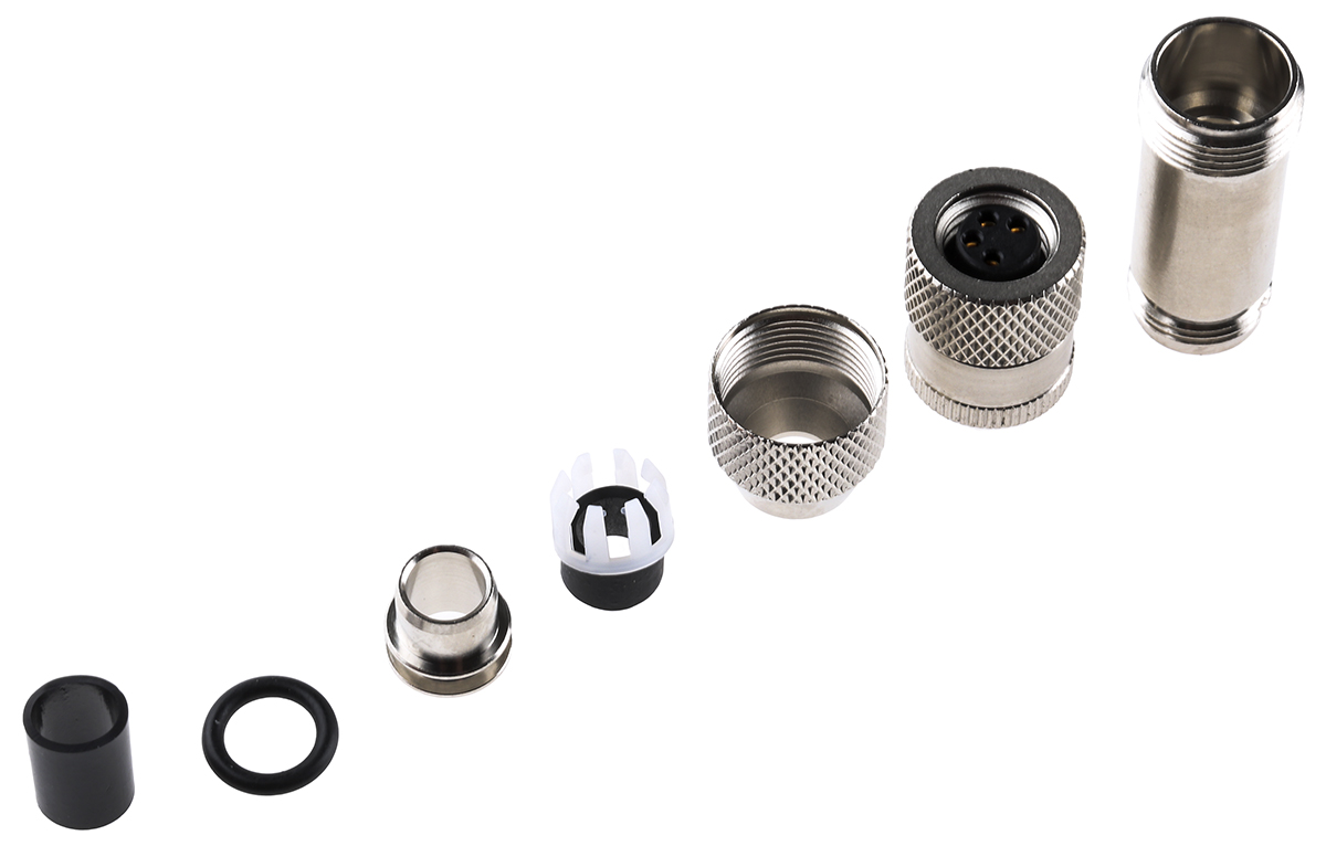 binder Circular Connector, 4 Contacts, Cable, M8 Connector, Plug, Female, IP67, 768 Series
