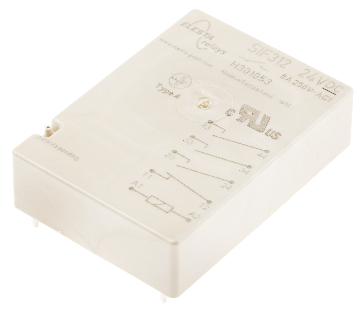 Elesta PCB Mount Force Guided Relay, 24V dc Coil Voltage, 3PST, SPST