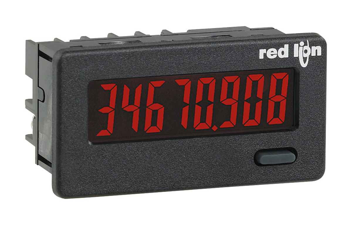 Red Lion CUB4L8 Counter, 8 Digit LCD, 9 → 28 V dc