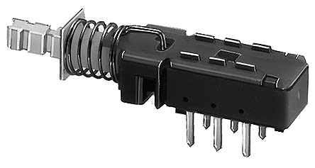KNITTER-SWITCH Miniature Push Button Switch, Momentary, PCB, DPDT