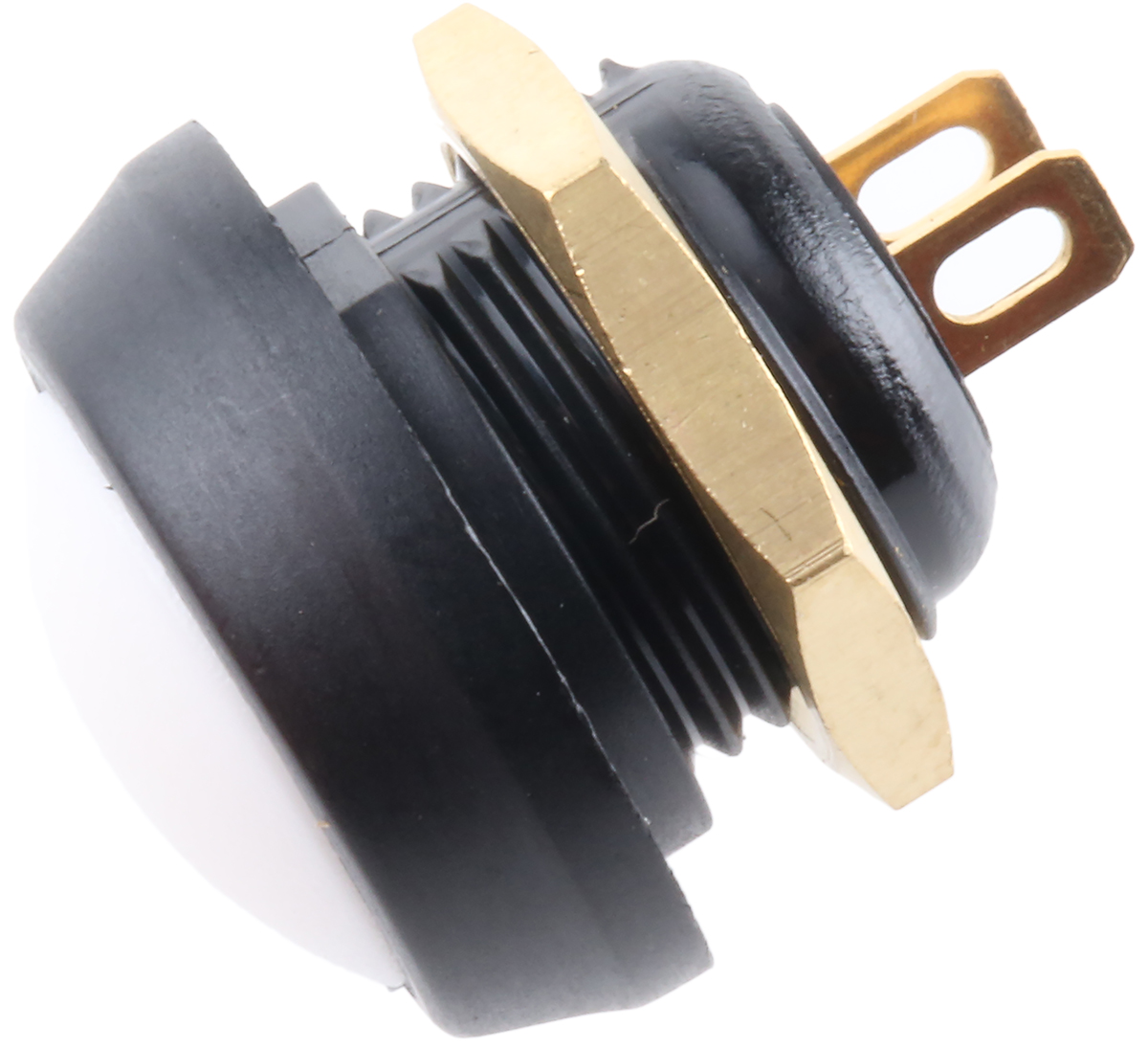 ITW Switches 59 Series Miniature Push Button Switch, Momentary, Panel Mount, 13.65mm Cutout, SPST, Clear LED, 125V ac,