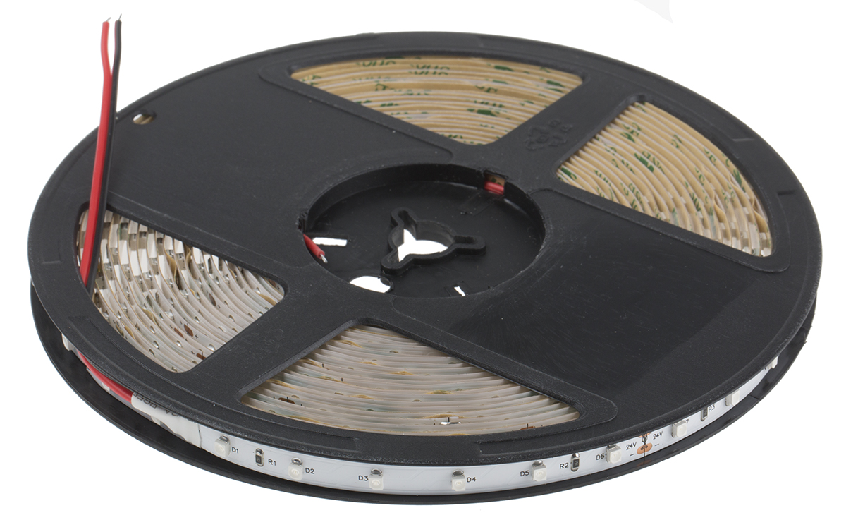 RS PRO 24V Blue LED Strip Light, 10m Length