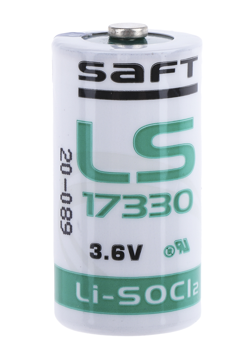 Saft Lithium Thionyl Chloride 3.6V, 2/3 A Battery