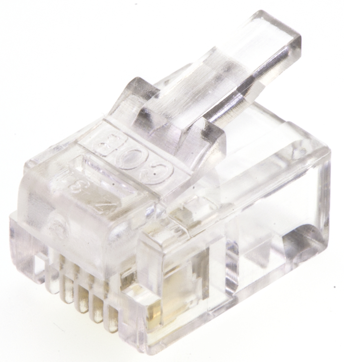 MH Connectors MHRJ Series Male RJ14 Connector, Cable Mount Straight 6P/4C -Way