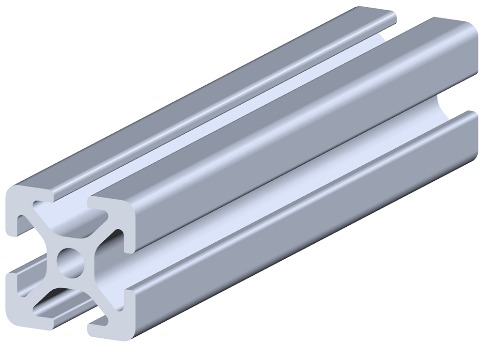 RS PRO Silver Aluminium Profile Strut, 20 x 20 mm, 5mm Groove, 2000mm Length