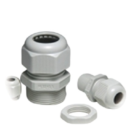 Fibox GPA Series Light Grey Polyamide Cable Gland, M63 Thread, 32mm min., 42mm max., IP68