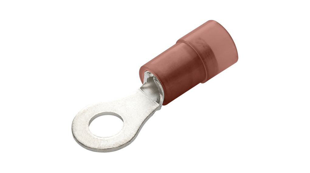 RND, RND 465 Insulated Ring Terminal, Red