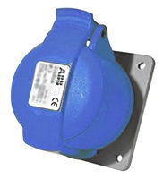Amphenol Industrial, CMA IP44 Blue Panel Mount 2P + E Industrial Power Socket, Rated At 32A, 230 V
